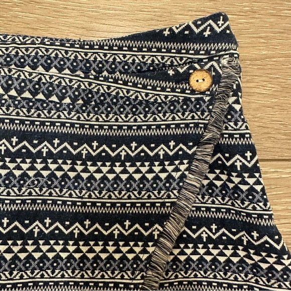 LF One Way Blue Patterned Mini Skirt - Picture 6 of 6